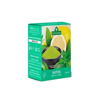 Te Matcha Menta y Limon x 10 u (Saint Gottard)