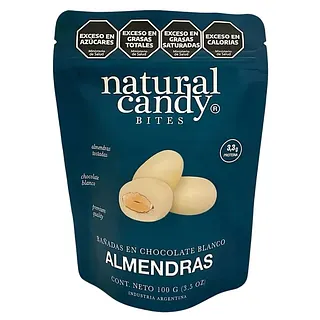 Natural Candy Almendras Banadas en Chocolate Blanco x 100 gr (Natural Candy)