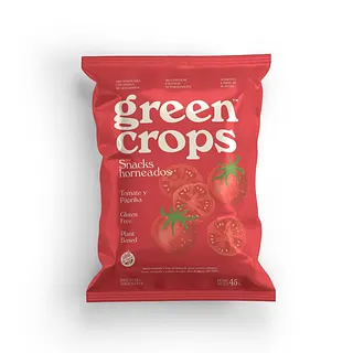 Snacks Horneados Tomate y Paprika x 45 gr (Green Crops)
