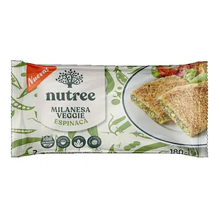 Milanesa Veggie de Espinaca x 180 gr (Nutree)