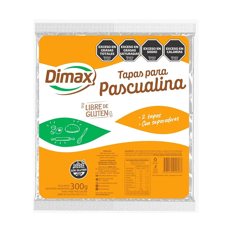 Tapas Para Pascualina (Dimax)