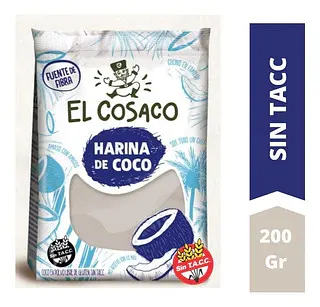 Harina de Coco x 200 gr x 6 u (El Cosaco)