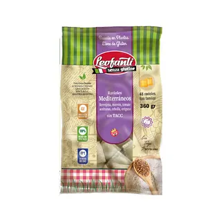 Ravioles Mediterraneos Sin TACC x 2 planchas (Leofanti)