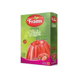 Gelatina Light Frutilla x 26 gr (Frams)