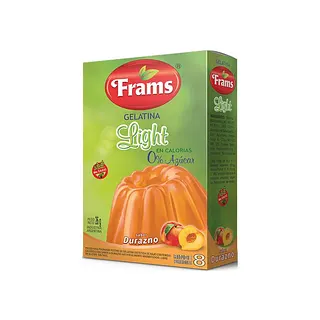 Gelatina Light Durazno x 26 gr (Frams)