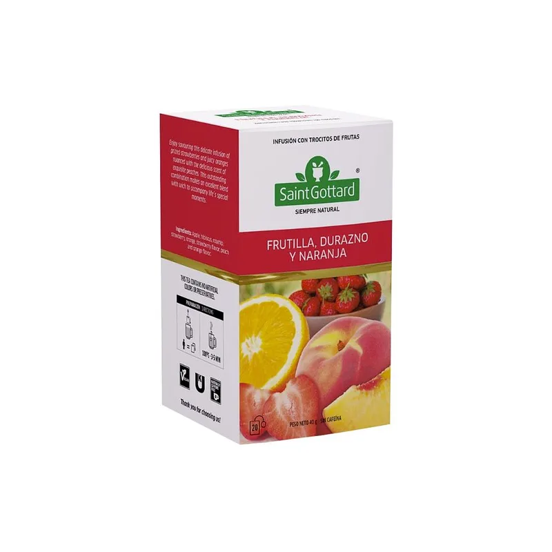 Te Frutilla Durazno y Naranja (Saint Gottard)