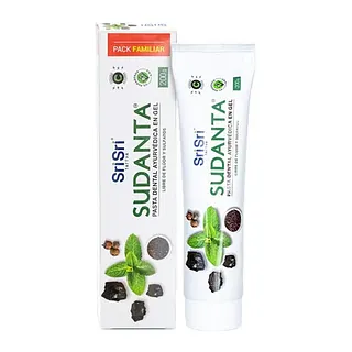 Pasta Dental Ayurvedica Sudanta en Gel Libre de Fluor x 200 gr (Sri Sri)