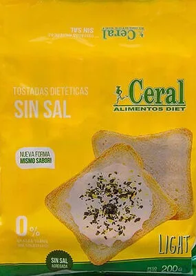 Tostadas Diet Sin Sal x 200 gr (Ceral)