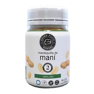 Mantequilla de Mani Endulzada x 400 gr (Green Food Makers)