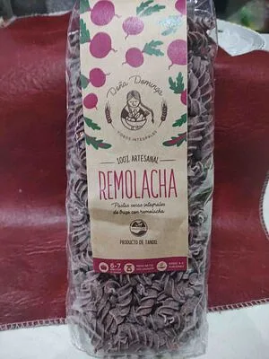 Pasta Organica Integral Fusilloni Rigatti con Remolacha x 400 gr (Dona Dominga)