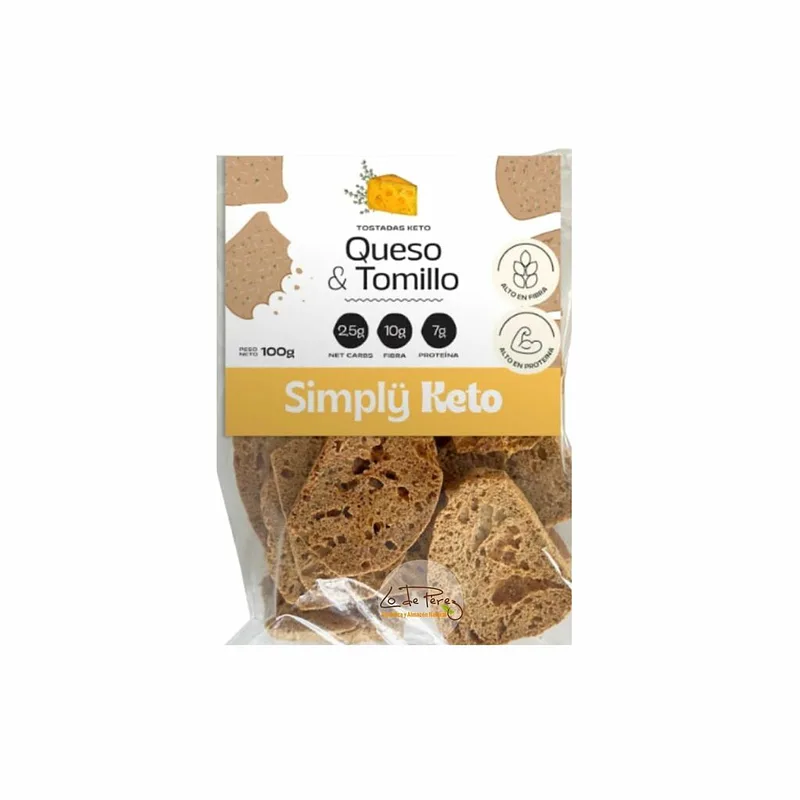 Tostadas Queso y Tomillo x 100 gr (Simply Keto)