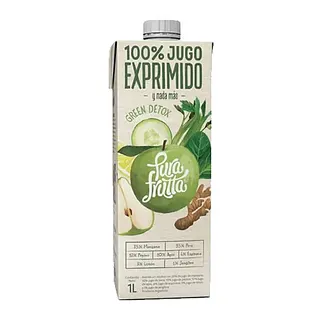 Jugo 100% Exprimido Green Detox x 1 lt x 8 u (Pura Frutta)