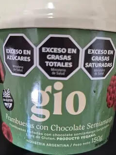 Frambuesas Banadas en Chocolate Semiamargo x 150 gr (Gio)