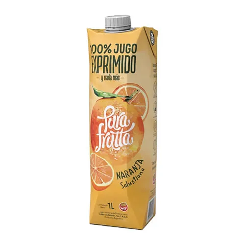 Jugo 100% Exprimido sabor Naranja Salustiana x 1 lt (Pura Frutta)