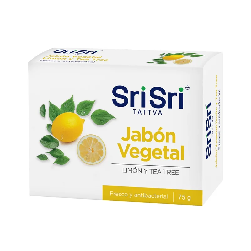 Jabon Vegetal Limon y Tea Tree x 75 gr (Sri Sri)