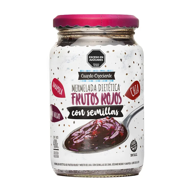 Mermelada Diet Frutos Rojos x 400 gr (Cuarto Creciente)