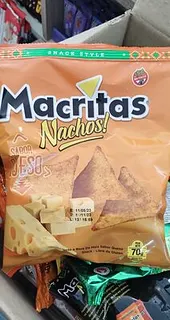 Nachos Sabor Queso x 90 gr (Macritas)