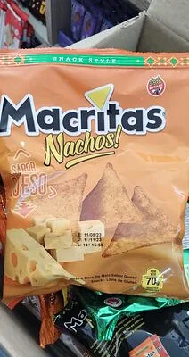 Nachos Sabor Queso x 90 gr (Macritas)