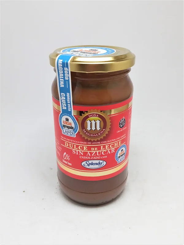 Dulce de Leche sin Azucar Splenda x 400 gr Rojo (Dona Magdalena)