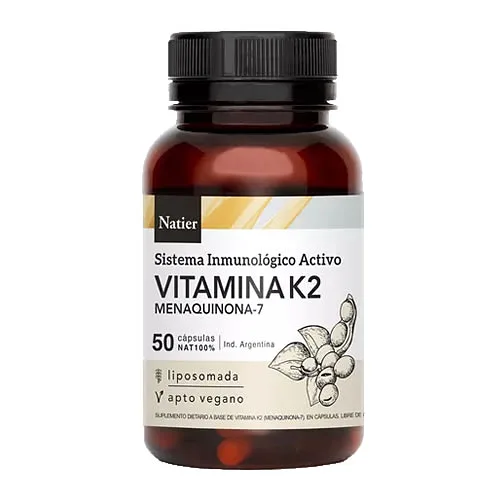 Vitamina K2 - Menaquinona -7 x 50 cap (Natier)