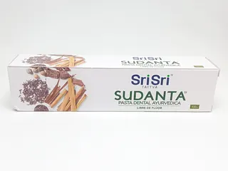 Sudanta Pasta Dental Ayurvedica Libre de Fluor x 100 gr (Sri Sri)