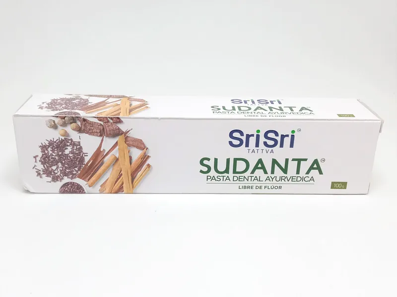 Sudanta Pasta Dental Ayurvedica Libre de Fluor x 100 gr (Sri Sri)