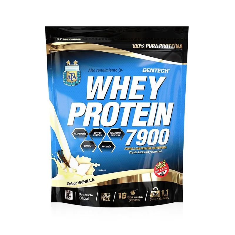 Whey Protein 7900 Chocolate x 500 gr (Gentech)