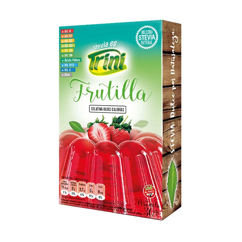 Gelatina de Frutilla con Stevia x 25 gr (Trini)