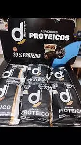 Alfajor Proteico Negro con Dulce de Leche x 60 gr x 12 u (Day By Day)