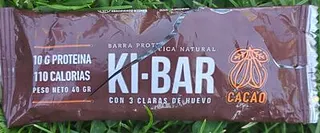 Barra de Proteina Natural Sabor Cacao x 40 gr (Ki-Bar)