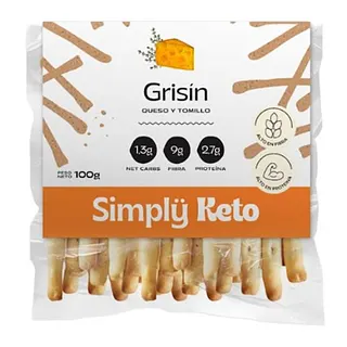 Grisin Queso y Tomillo x 100 gr (Simply Keto)