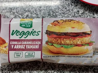 Medallon Veggie de Cebolla Caramelizada y Arroz Yamani (Granja del Sol)