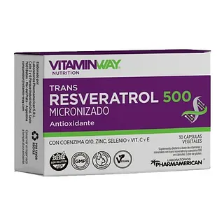 Resveratrol 500 Micronizado x 30 cap (Vitaminway)
