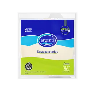 Tapa Para Tarta Vegana x 380 gr (Argenti)