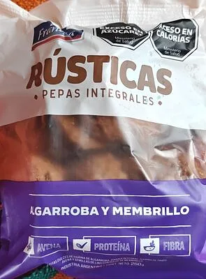 Pepas Rusticas de Algarroba y Membrillo x 250 gr (La Francia)