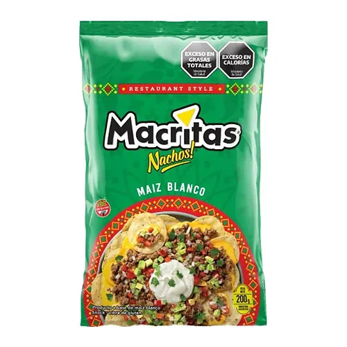 Nachos Maiz Blanco x 200 gr (Macritas)