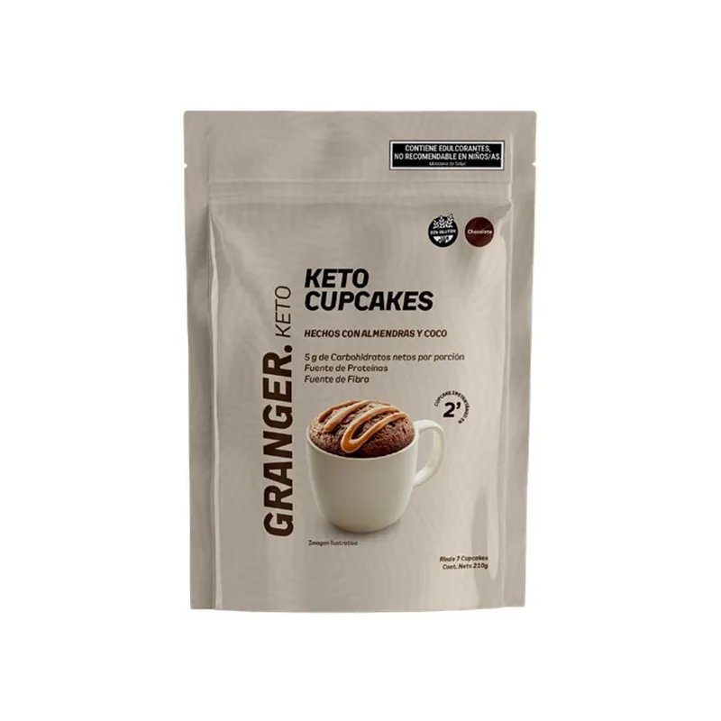 Cupcakes Keto GRANGER Sabor Chocolate x 210 gr (Granger)