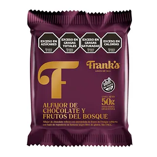 Alfajor Frutos del Bosque x 50 gr x 8 u (Franks)