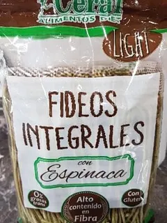 Fideos Integrales con Espinaca x 300 gr (Ceral)