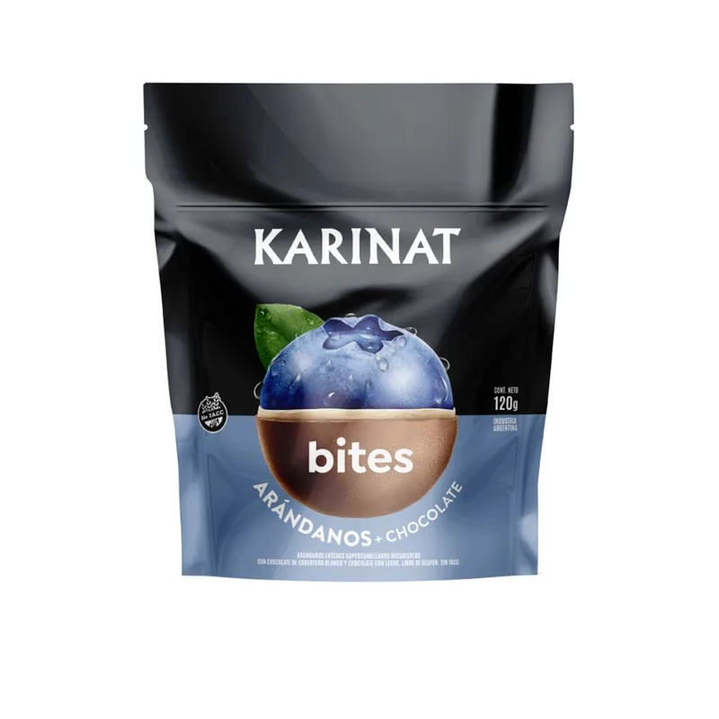 Bombones Helados Bites de Arandano Banados en Chocolate x 120 gr ( Karinat)