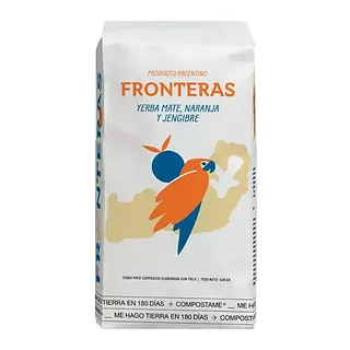 Yerba Mate con Jengibre y Naranja x 500 gr (Fronteras)