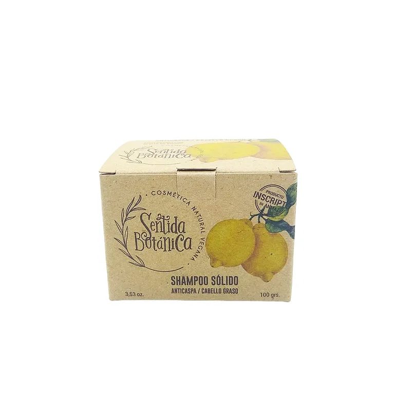 Shampoo Solido Anticaspa / Cabello Graso x 100 gr (Sentida Botanica)