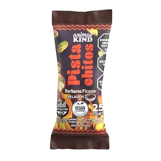 Snacks Pistachos Barbacoa Hot x 25 gr (Animal Kind)