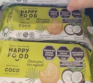 Galletitas con Coco x 120 gr (Happy Food)