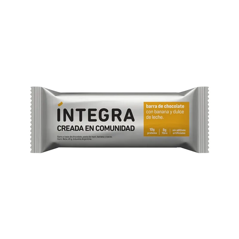 Barrita de Chocolate con Banana y Dulce de Leche x 41 gr (Integra)