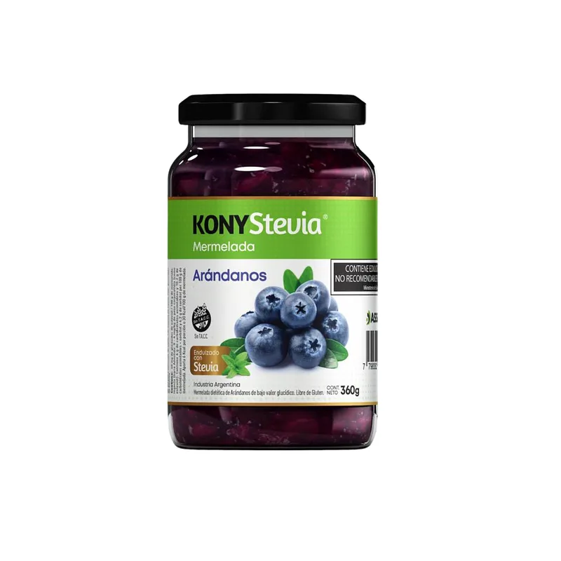 Mermelada de Arandanos con Stevia x 360 gr (Kony)