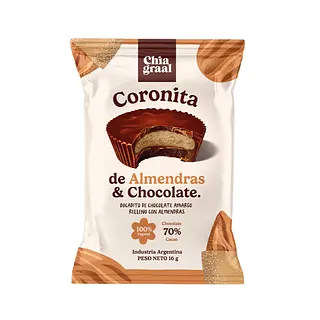 Coronita de Almendra y Chocolate x 16 gr (Chia Graal)