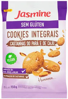 Cookies de Nuez de Brasil y Castanas de Caju x 120 gr (Jasmine)