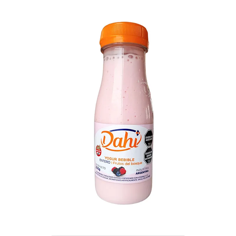 Yogur Bebible Entero Frutos del Bosque x 200 gr (Dahi)