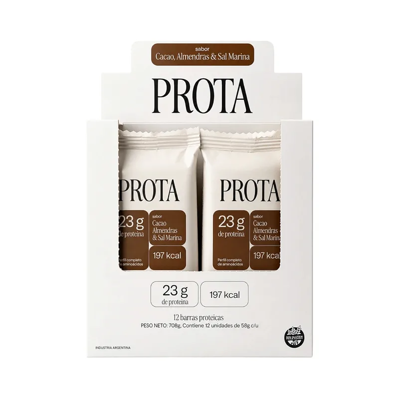 Barra de Cacao, Almendras y Sal Marina x 59 gr (Prota)